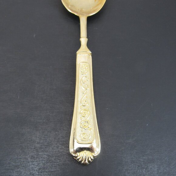 International Silver Co China Gold Plate 3 Piece Serving Ware Flowers & Scrolls - Picture 7 of 12